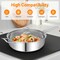 12 Piece Silver Stainless Steel Cookware Set with Multi-Size Stockpots, Frying Pan